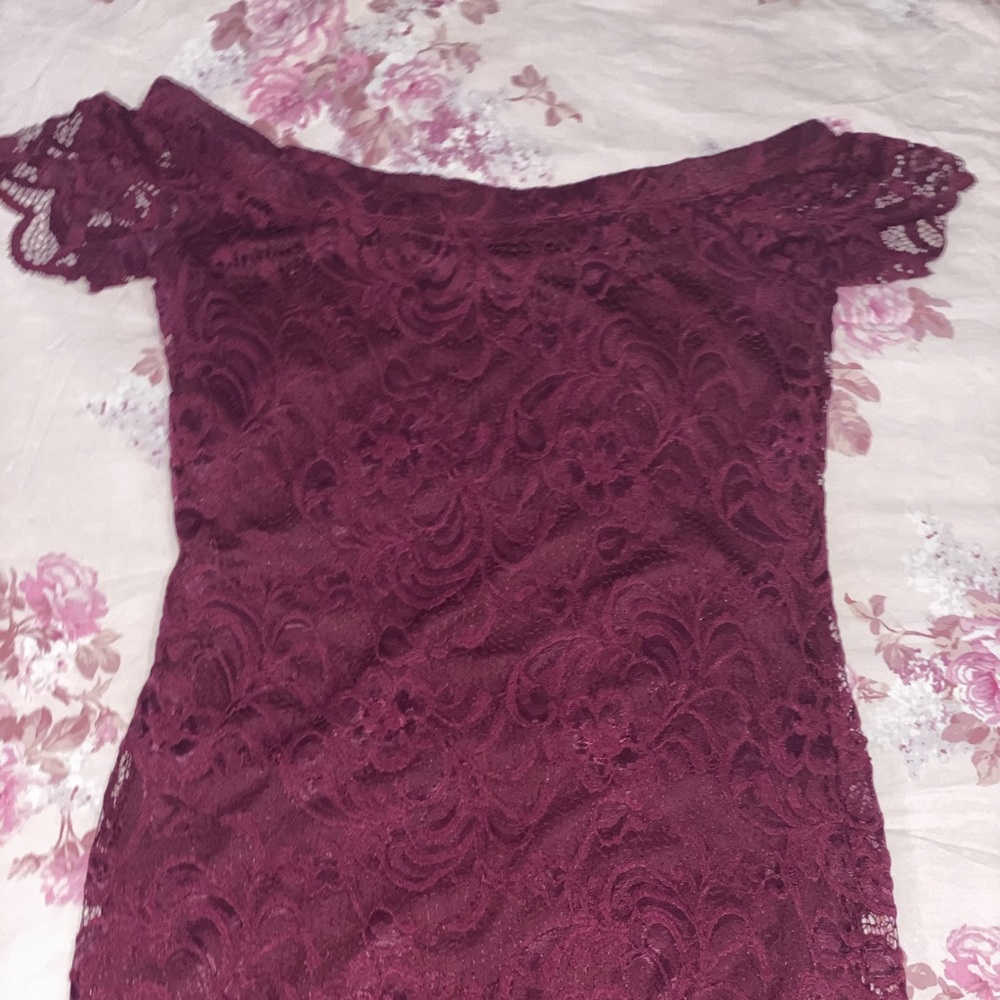 Off the shoulder dress , size L ,